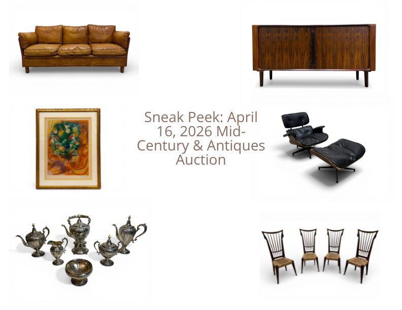 April 16th Mid Century & Antiques Auction preview
