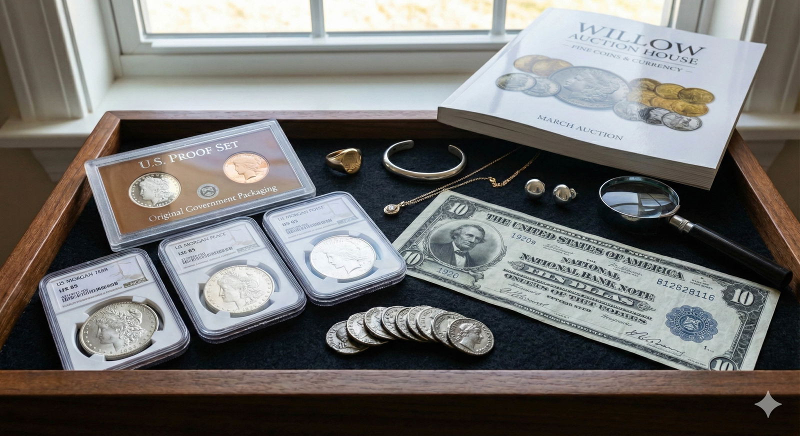 March Coins, Silver, Gold and Jewelry Auction preview