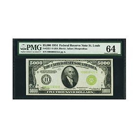 Fr. 2221-H $5,000 <br>1934 Federal Reserve <br>Note
