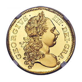 George III gold Proof Pattern 2 Guineas 1768 PR64+ S Cameo NGC,  KM-Pn49, S-3724