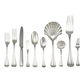 Buccellati Sterling Silver Milano Pattern Flatware Service