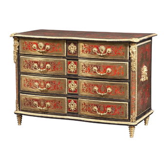 Louis XIV Style Part Ebonized Gilt-Bronze Mounted Boulle Marquetry Commode