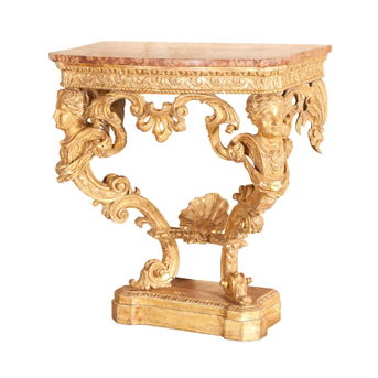George III Giltwood Marble Top Console Circa 1765