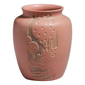 Overbeck Pottery<br>Hand-Carved Vase<br>after 1915