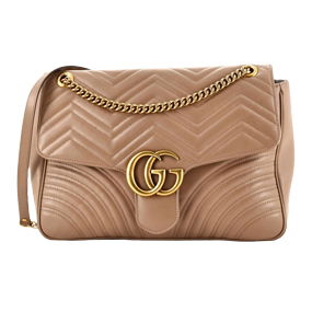 Gucci GG Marmont Flap Bag Matelasse Leather Large