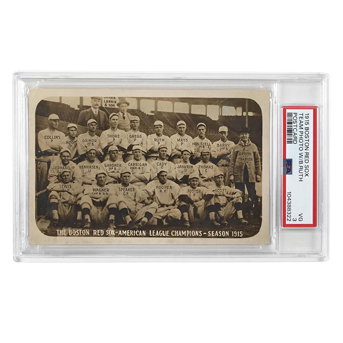 A 1915 Boston Red Sox Team Photo Postcard - Babe Ruth's Rookie Season!