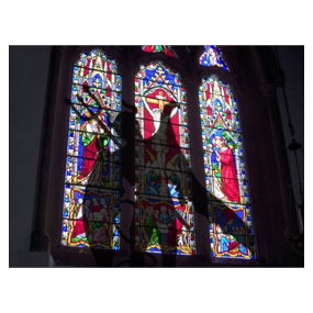 <em>Stained Glass.</em><br>Original eCollage<br>Artist Proof by the<br>Everclever Art Collective