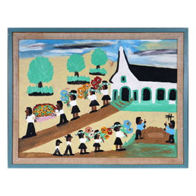 <strong>Clementine Hunter</strong><br>Funeral Scene