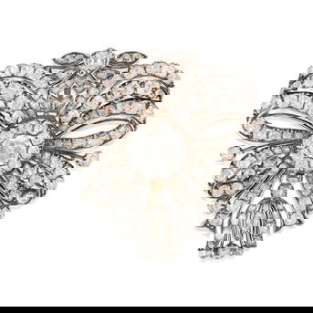 An Antique Diamond Brooch, Late 18th Century, Possibly Portuguese