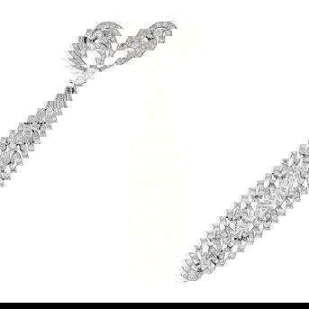 Tiffany & Co.: An Antique Diamond Bow Pendant/Brooch, Circa 1890