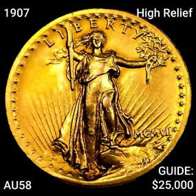 1907 High Relief $20 Gold Double Eagle