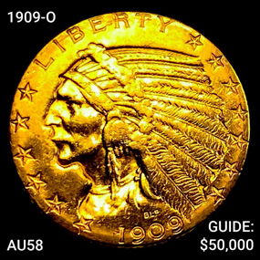 1909-O $5 Gold Half Eagle