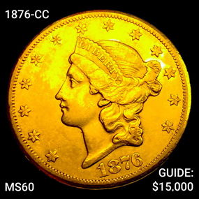 1876-CC $20 Gold Double Eagle