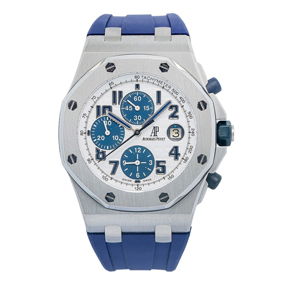 Audemars Piguet Royal Oak Offshore Mint 26020ST SS White Dial Auto Watch 42mm