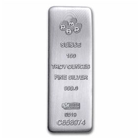 100 oz Silver Bar - PAMP Suisse (Serialized)
