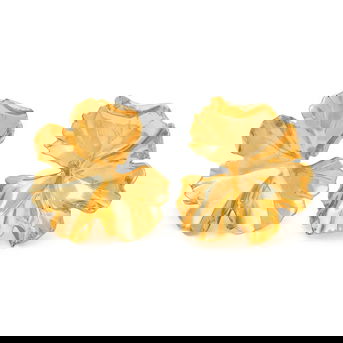 Jar, Aluminum 'Geranium' Earrings