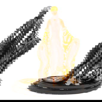 Erté (Romain de Tirtoff) (Russian/French, 1892-1990): A Cold Painted and Patinated Bronze