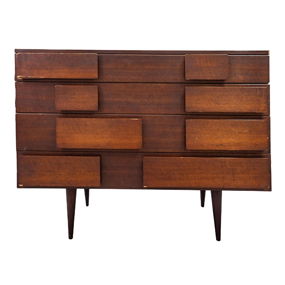 Gio Ponti (1891-1979) Singer & Sons Walnut Model 2129
