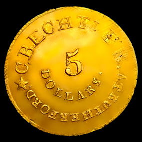 (1834-1837) C. Bechtler $5 Carolina Gold