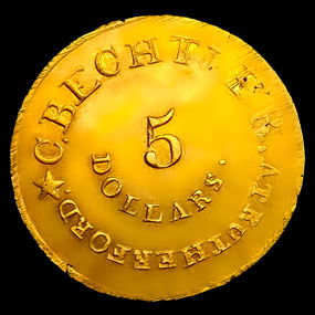 (1834-1837) C. Bechtler $5 Carolina Gold