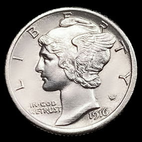 1916-D Mercury Dime