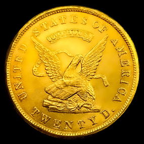 1853 US $20 Gold Assay San Francisco
