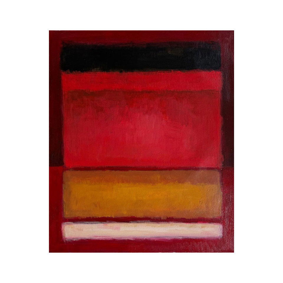 Mark Rothko American 1903 - 1970 Oil on Canvas Painting In The Style of Pollock Picasso Era