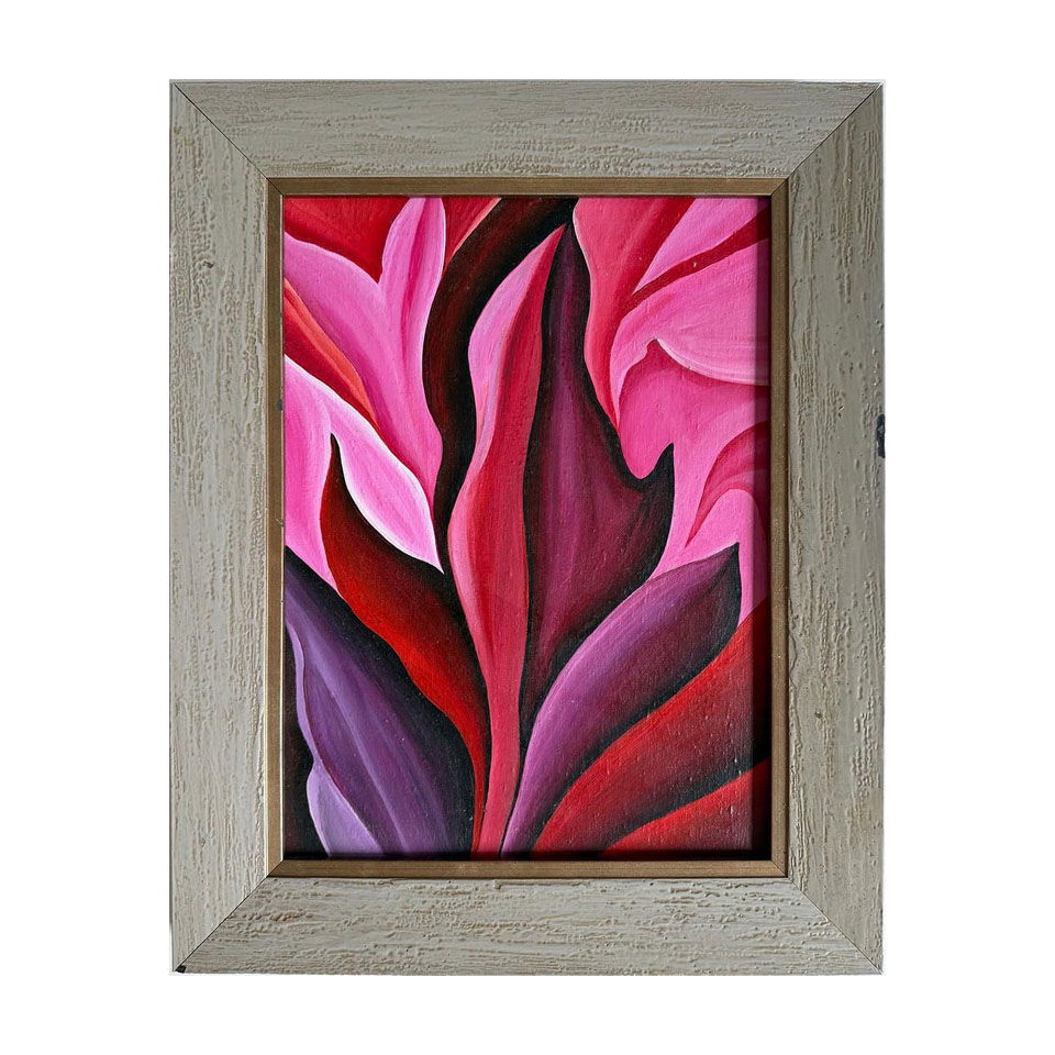 Georgia O’Keeffe, American (1887–1986) Oil on Canvas Painting in the Style of Dali, Magritte Era