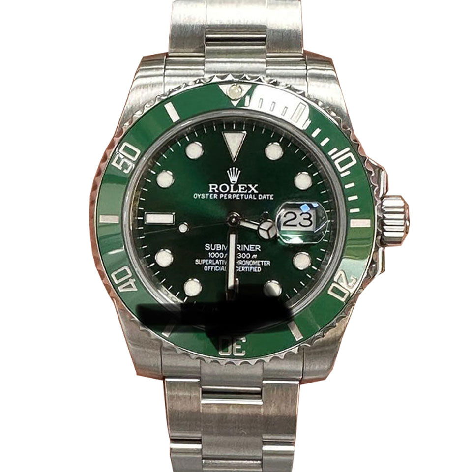 New 40mm Hulk Rolex 116610LV Discontinued Model Comes with Box & Papers