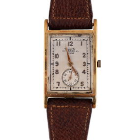 Patek Philippe 18k Gold Rectangular 18j Wristwatch