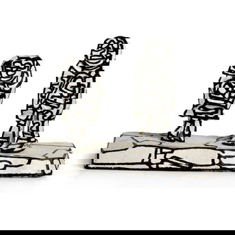 Jean Dubuffet (1901-1985) Promeneuse et promeneur