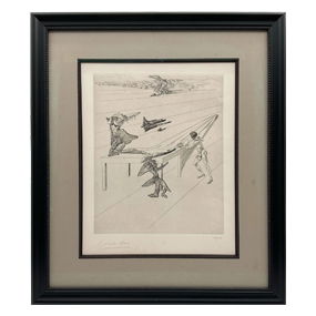 'L'Enfant Sauterelle' by Salvador Dali (Spain,1903-1989) Etching w/ COA