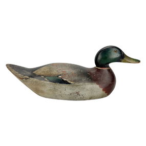 Mason Premier Grade Mallard Carved and Painted Wood Duck Decoy