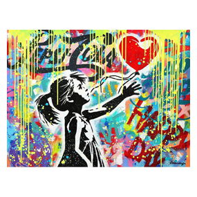 Nastya Rovenskaya- Original Oil on Canvas “Let Love Fly”