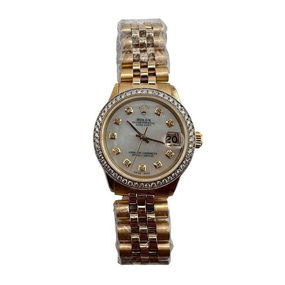 Rolex Datejust Ladies Watch After Market MOP Diamond Bezel Jubilee Ref 6627