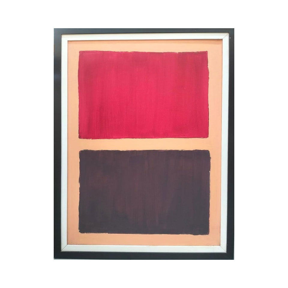 Mark Rothko American 1903 - 1970 Oil on Canvas Painting in the Style of Pollock Picasso Era