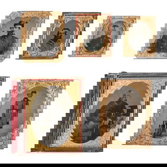 13 ambrotypes and tintypes of Civil War soldiers and other uniformed subjects.