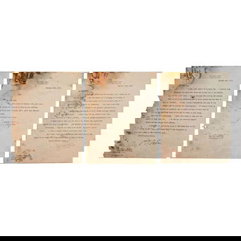 Taft, William Howard (1857-1930). Archive of correspondence between Taft & “Gus” Karger, ca 1908-24.