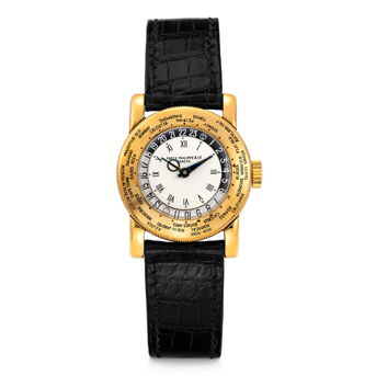 Patek Philippe. An Extremely Rare and Historically Important 18k Gold World Time Wristwatch