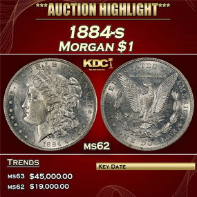 1884-s Morgan Dollar $1 ms62 USCG