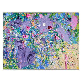 Walasse Ting (American/Chinese, 1929-2010) Flower Power