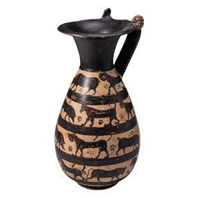 Etrusco-corinthian Olpe With Friezes of Animals