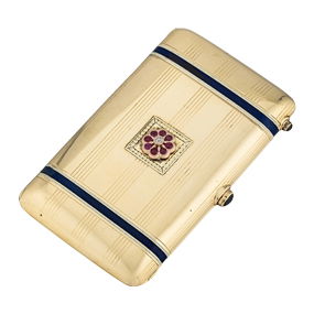 Vintage Cartier Compact in 14K Yellow Gold