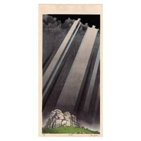 Paul Binnie: <em>Sunburst</em> 2016 1st Ed Woodblock