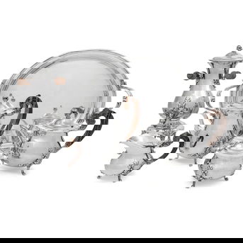 A Buccellati Silver Six-Piece Tea and Coffee Service