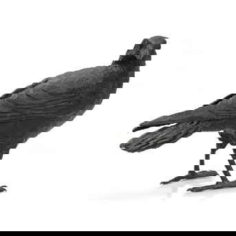 Jim Eppler (American, Born 1950): Four Patinated Bronze Figures of Crows