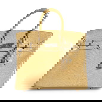 Hermès: Paille Shiny Lizard Birkin 25 2009