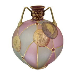 Mt. Washington Royal Flemish Victorian Art Glass Vase