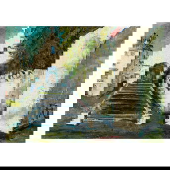 Katharine Hepburn (1907-2003) Church steeple scene