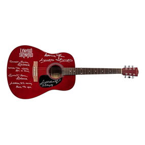 Lynyrd Skynyrd Signed Main Street Acoustic Guitar with JSA COA